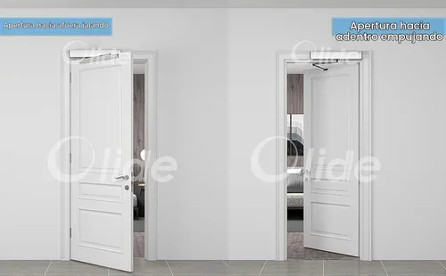 Vista 5 de Puerta giratoria automática, abridor de puerta oscilante, control remoto, apertura oscilante, operador de puerta resistente con 2 botones de salida