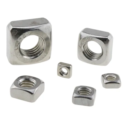 Vista 5 de Kit surtido de tuercas cuadradas métricas de acero inoxidable 304, 150 piezas, M3-M10, plata