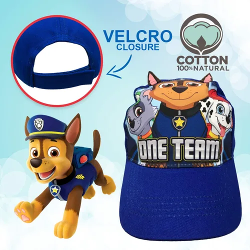 Vista 3 de Nickelodeon Gorra de béisbol de algodón para niños pequeños, de 2 a 5 años, Orejas azules