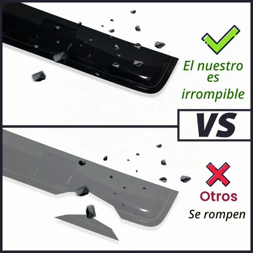Vista 3 de Deflector de viento para techo corredizo de 35.6" 880mm, protectores de lluvia autoadhesivos para techo corredizo, ajuste universal, visera