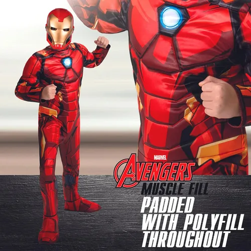 Vista 8 de Jazwares Disfraz de Iron Man Deluxe para niño
