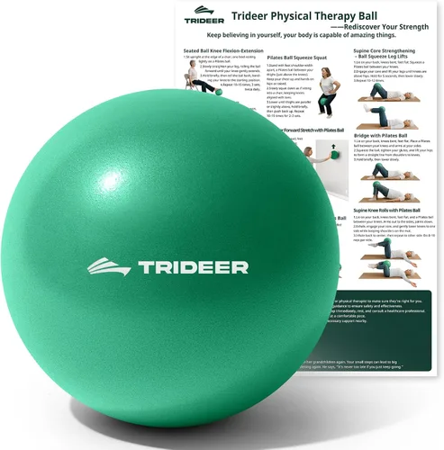 Vista 7 de Trideer Exercise Balls Physical Therapy, 9 Inch Pilates Ball Between Knees for Physical Therapy, Mini Exercise Ball - Yoga Ball, Small Workout Balls
