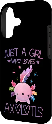 Vista 2 de Just A Girl Who Loves Axolotls Lover Gifts Kawaii Axolotls Case for iPhone 17