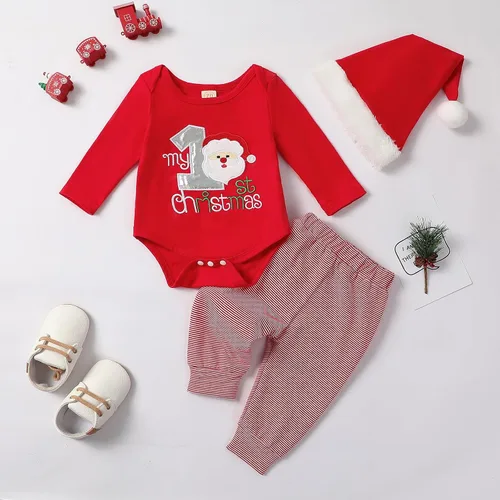 Vista 2 de Foidiccx Conjunto de 2 piezas de sudadera de Navidad para niños y niñas pequeñas, ropa de otoño e invierno