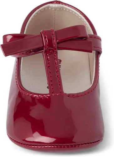 Vista 4 de Gymboree Zapatos planos de ballet con lazo rojo para niños unisex