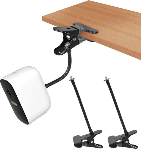 Vista 12 de Soporte de abrazadera para cámara Arlo Pro 5S/Pro 4/Pro 3/Pro 2/Essential/eufy/AOSU/Reolink y más cámara de tornillo de 1/4 pulgadas