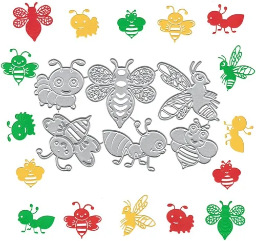 Vista 7 de Plantillas de plantillas de metal para decoración de tarjetas y álbumes de recortes, 1 unidad