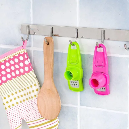 Vista 2 de Rallador de ajo, rallador de ajo francés, rallador de jengibre y ajo, cepillador manual, herramienta de corte multifuncional, accesorios de cocina