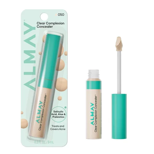 Vista 3 de Almay Clear Complexion Corrector de Tratamiento Puntual para Acné e Imperfecciones Maquillaje con Ácido Salicílico - Ligero, Cobertura Completa, 300