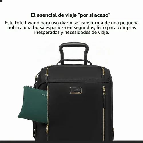Vista 5 de TUMI Just In Case Tote - Bolsa de viaje plegable para mujeres y hombres - Lleva accesorios de viaje fácilmente Verde alpino
