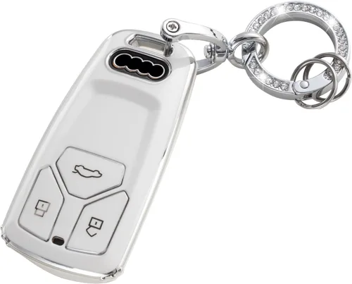 Vista 21 de YO&YOYE Funda para Llavero de TPU con Anillo para Llaves