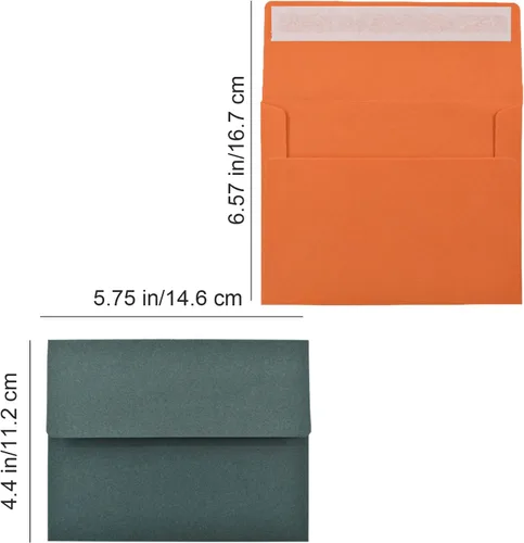 Vista 2 de VANRA Paquete de 150 sobres coloridos para invitaciones, sobres A2 a granel para tarjetas de felicitación de 4.25 x 5.5, invitaciones de boda, fotos