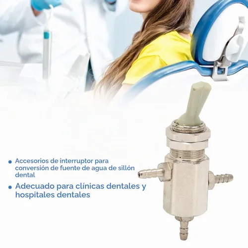 Vista 3 de Válvula de interruptor dental de 0.118 in, convertidor de palanca de fuente de agua de silla profesional para conversión de dentistas, piezas