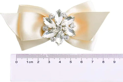Vista 4 de ELEGANTPARK Zapatos Vestido Sombrero Accesorios Moda Rhinestone Crystal Shoe Clips 2 Pcs Multicolor