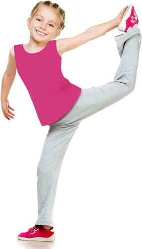 Vista 6 de Cooraby 5 piezas de camisetas sin mangas de baile para niñas, espalda cruzada, para ballet, gimnasia, ropa de baile