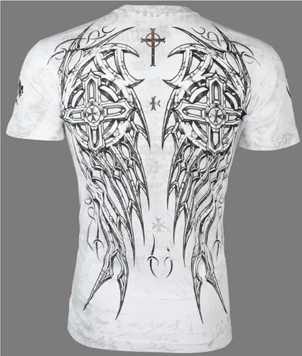 Vista 3 de Archaic by Affliction - Camiseta para hombre, color blanco