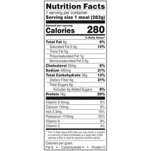 Vista 2 de Healthy Choice Simply Steamers Frozen Dinner, marinara de albóndigas