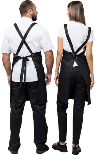 Vista 4 de Aquasafe - Delantal impermeable con espalda cruzada, unisex, talla única