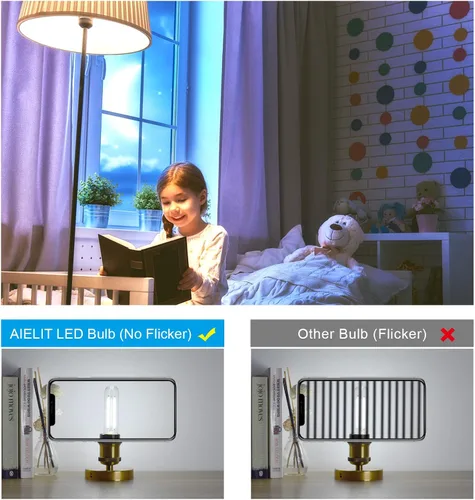 Vista 2 de Bombilla tubular LED E26 equivalente a 25 W, blanco brillante 5000 K, 200 lúmenes, 2 W luz diurna regulable, bombillas de filamento LED Edison