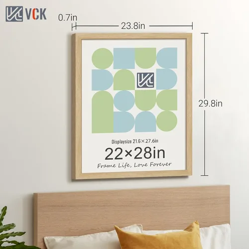 Vista 36 de VCK Marcos para póster de madera maciza de 22.375 x 34 pulgadas, marco de fotos A1 negro con montaje en pared, paquete de 3