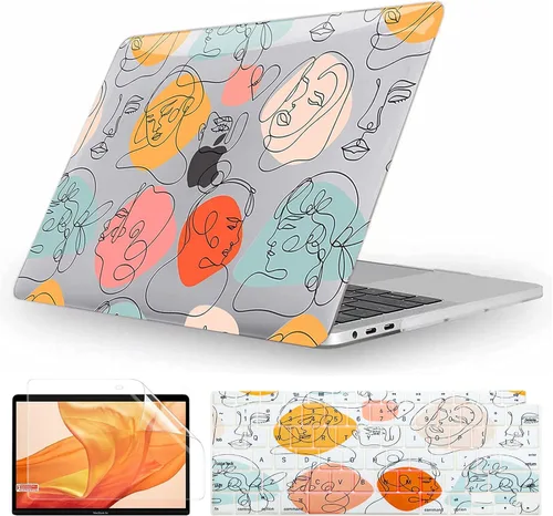 Vista 29 de Fancity Funda compatible con MacBook Pro de 13 pulgadas con Touch Bar versión 2022-2016, chip M2 M1 A2338/A2289/A2251/A2159/A1989/A1706, carcasa