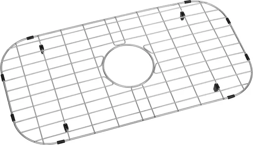 Vista 12 de Rejilla de fregadero de cocina Zeesink, protectores de fregadero de 18 1/2" X 13 3/8", rejilla de fregadero de acero inoxidable con drenaje central