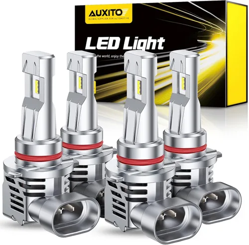 Vista 9 de AUXITO Bombillas LED H4 HeadIight 9003 HB2 de haz alto/bajo, 6500 K blanco frío, luces brillantes, Plug and Play, brillo elegante y futurista
