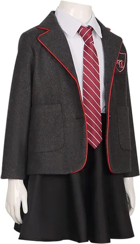 Vista 5 de Disfraz musical de Matilda de la película para mujer, disfraz de uniforme escolar con corbata, traje de fiesta de Halloween
