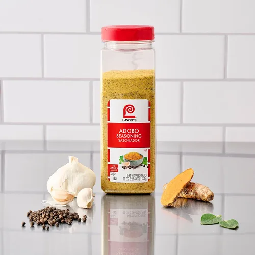 Vista 9 de Lawry's Condimento, Adobo, condimento multiusos, hecho para chefs, mezcla clásica de ajo, orégano, cúrcuma, sal y pimienta negra, para tacos, pollo