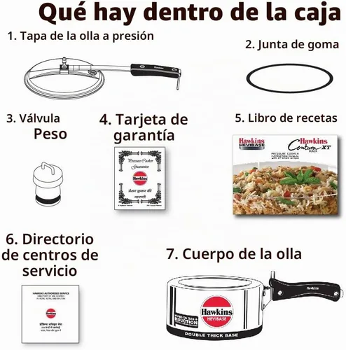 Vista 5 de Hawkins Olla a presión Hevibase de 2 litros, cocina de inducción con tapa interior, cocina pequeña, plata (IH20), aluminio