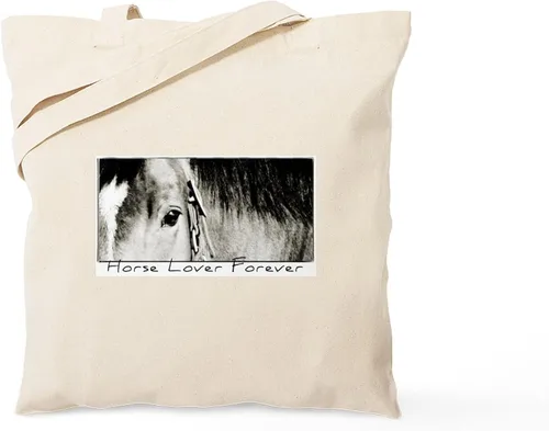 Vista 27 de CafePress Id Rather Be Riding! Bolsa de mano de caballo Bolsa de lona natural, bolsa de compras de tela, Caqui