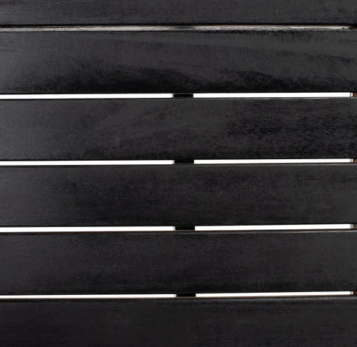 Vista 9 de SAFAVIEH Outdoor Collection PAT7078C - Juego de patio de madera de acacia de 5 piezas, color negro y negro Negro/Negro