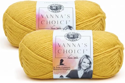 Vista 34 de (1 madeja) Hilo Lion Brand Yarn Vanna's Choice, cebada