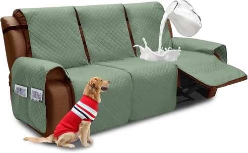 Vista 85 de XINEAGE Funda para Sillón Reclinable Resistente al Agua, Fundas Antideslizantes para Silla Reclinable con Bolsillos, Fundas Acolchadas Gruesas