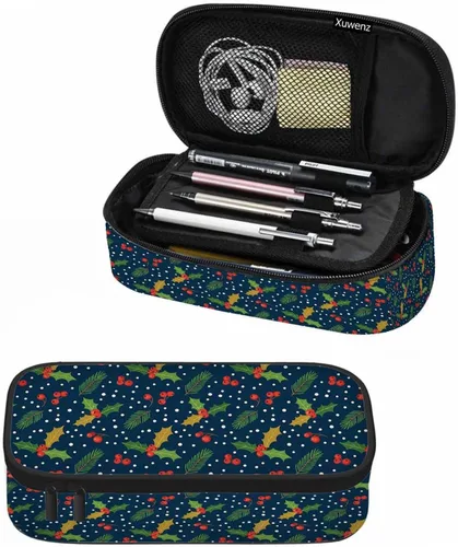 Vista 10 de Estuche organizador de lápices de alpaca, diseño de llama, hojas de animales, caja de papelería, caja de maquillaje, suministros escolares