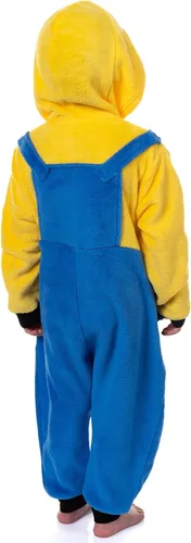 Vista 4 de INTIMO Minions Union Suit - Pijama con capucha Kigurumi para niños pequeños Multi colorido