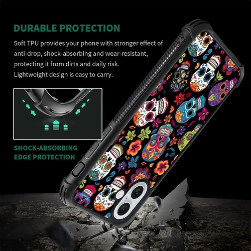 Vista 403 de Funda compatible con iPhone 8, a prueba de golpes, antiarañazos, bandera de ciervos de cola blanca de grano de madera estadounidense