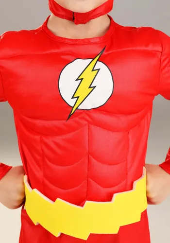 Vista 3 de Disfraz Deluxe de Flash para Niño Pequeño Multicolor