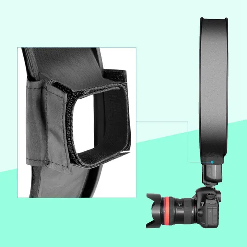Vista 6 de Difusor Softbox, difusor de luz plegable de 15.7 pulgadas, difusor de flash de anillo multifunción, caja de luz para paraguas para accesorios