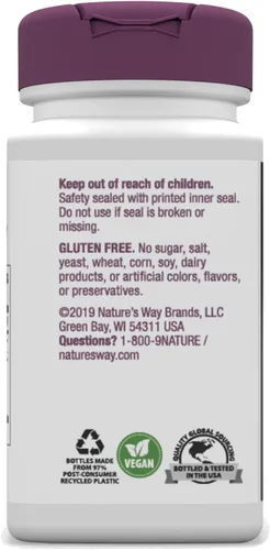 Vista 8 de Nature's Way Extracto de Ginkgo Premium, apoya la memoria y la concentración*, 120 mg de extracto de ginkgo biloba por porción de 2 cápsulas