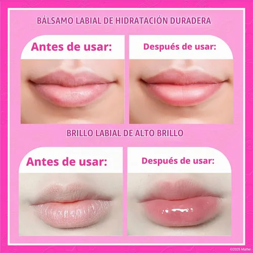 Vista 6 de Barbie - Juego de maquillaje para niños en mini estuche de tren, seguro para niñas a partir de 3 años