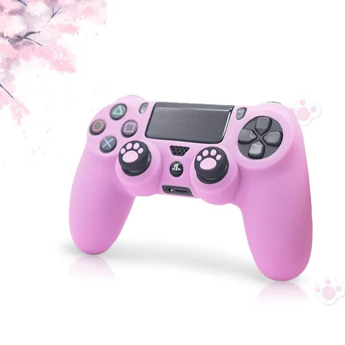 Vista 9 de Sofunii 2pcs Skin for PS4 Controller, Anti-Slip Silicone Cover Shell Case with 8 Thumb Grip Caps, Compatible with PlaySation 4 Slim/Pro Controller