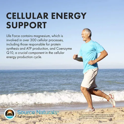 Vista 5 de Source Naturals Life Force Múltiples Multivitamínicos diarios sin hierro de alta potencia Vitaminas, minerales, antioxidantes y nutrientes – Energía