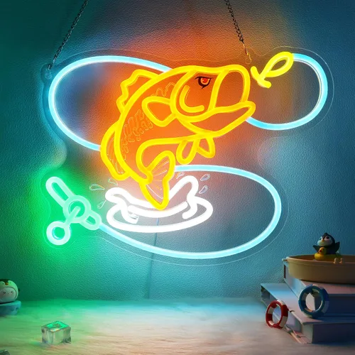 Vista 12 de YuanDian Letrero de neón de panda, luces de neón de animales para dormitorio, sala de estar, decoración de pared, regalos de fiesta de cumpleaños