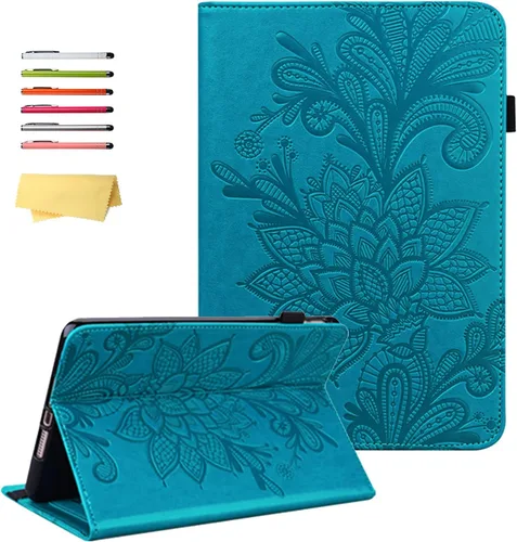 Vista 32 de Funda para Kindle Fire HD 8 de 8ª/7ª/6ª generación (2016/2017/2018) con soporte, soporte para lápices, bolsillos