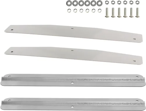 Vista 2 de Par (2) Universal Mud Flap Weight Semi Truck 24" X 4" Chrome 3 Stud Fit 24" Wide Mud Flaps