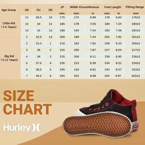 Vista 6 de Hurley Roddy - Tenis deportivos para niños y niñas