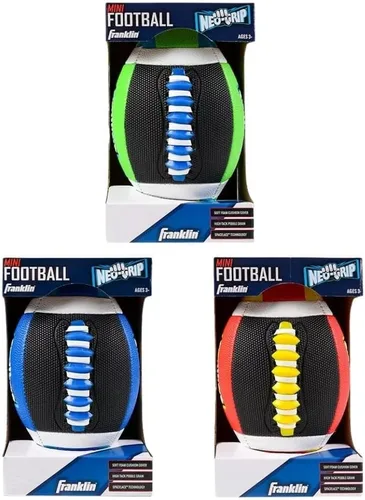 Vista 2 de Franklin Sports Fútbol pequeño de espuma de esponja, Grip-Tech - Fútbol juvenil con tamiz y pegajosidad, cubierta de fácil agarre, perfecto