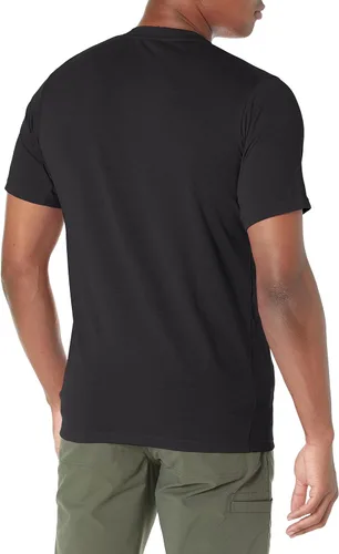 Vista 2 de adidas Camiseta con logotipo de Training Essentials Feel Ready para hombre, Negro-blanco