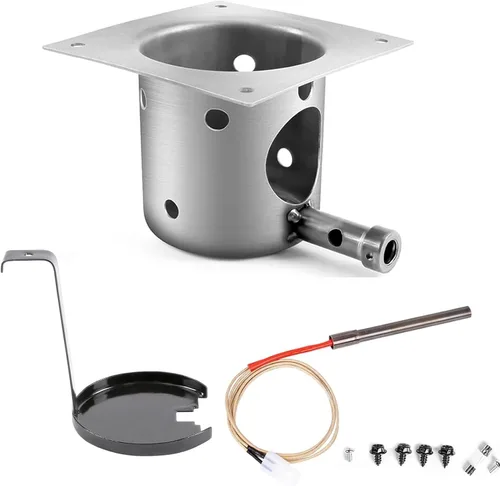 Vista 14 de Kit de repuesto de olla de combustión mejorada y encendedor de varilla caliente para parrillas de pellets Traeger, Pit Boss y Camp Chef, olla